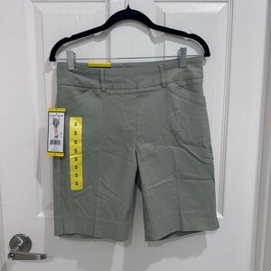 Hilary Radley Sage Green Bermuda Shorts